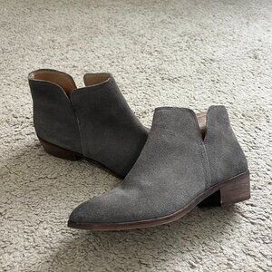 Splendid Light Brown Suede Leather Ankle Booties Size 7.5
